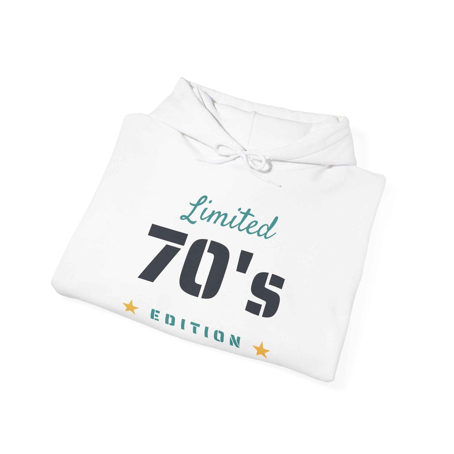 Limited 70's Edition Hoodie | Retro 1970s Typography, Vintage Star Accents