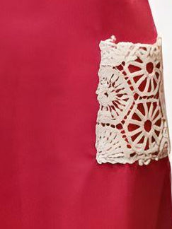 Sleeveless Crochet Pocket Dress