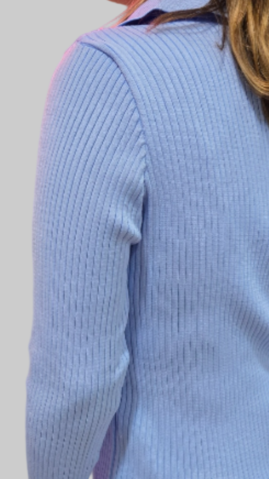 Collared Neck Sweater Top