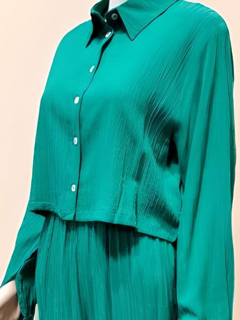 Green Pantalone & Shirt Set