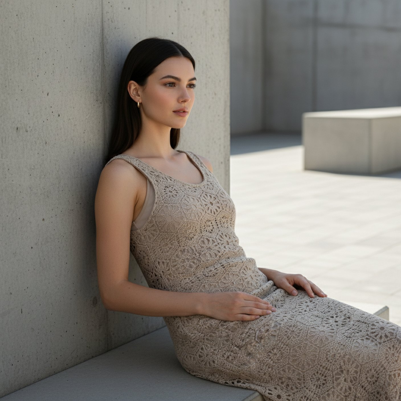 Lined Crochet Spaghetti Dress — Beach-to-Dinner Resort Wear