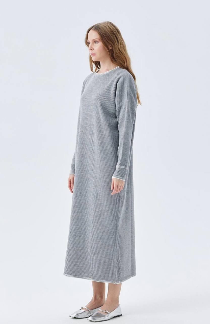 Long Sleeved Knitted Tunic Dress
