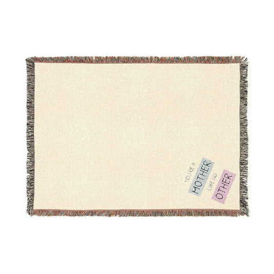 Cozy Affirmation Woven Blanket - Patch Throw - Mother's Day