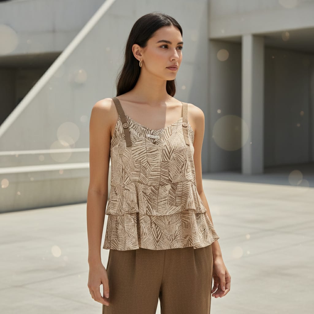 2-piece Spaghetti Top with Pants