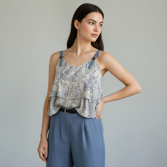 2-piece Spaghetti Top with Pants