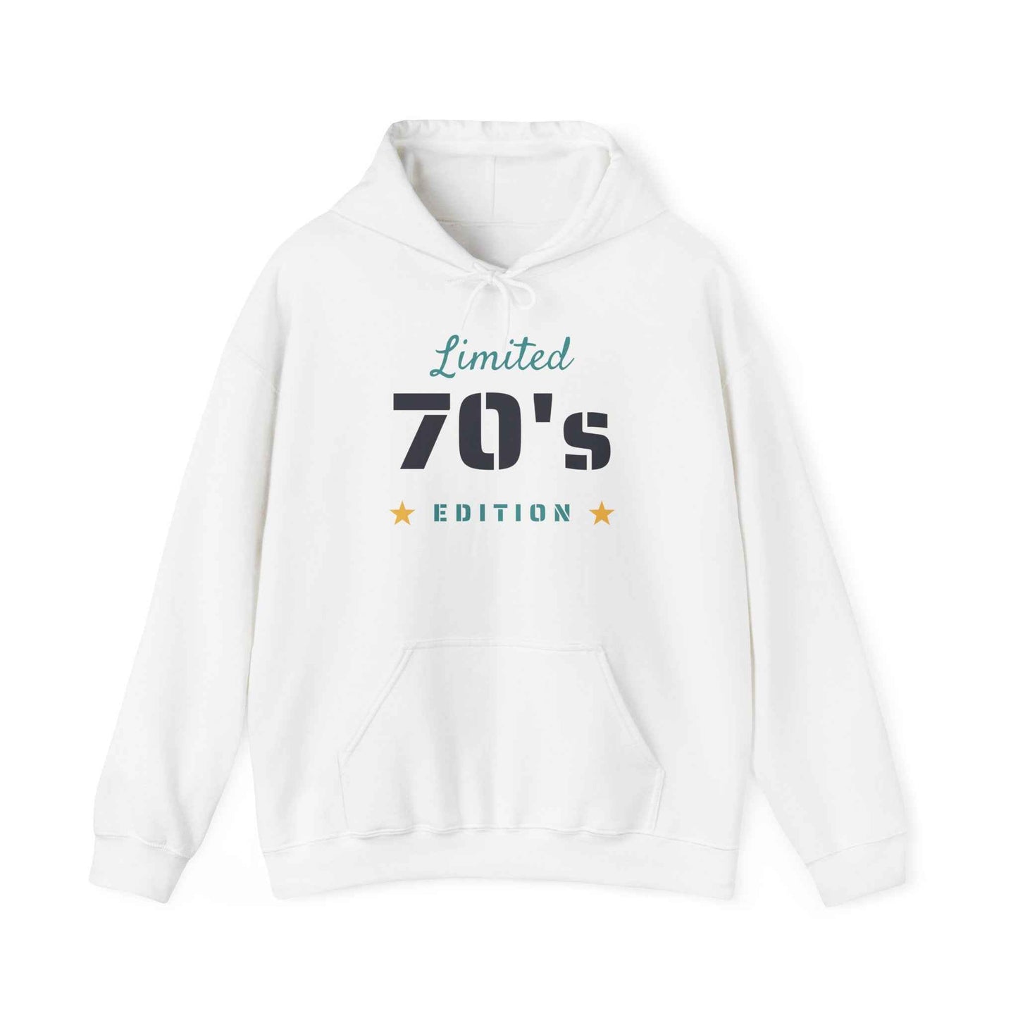 Limited 70's Edition Hoodie | Retro 1970s Typography, Vintage Star Accents