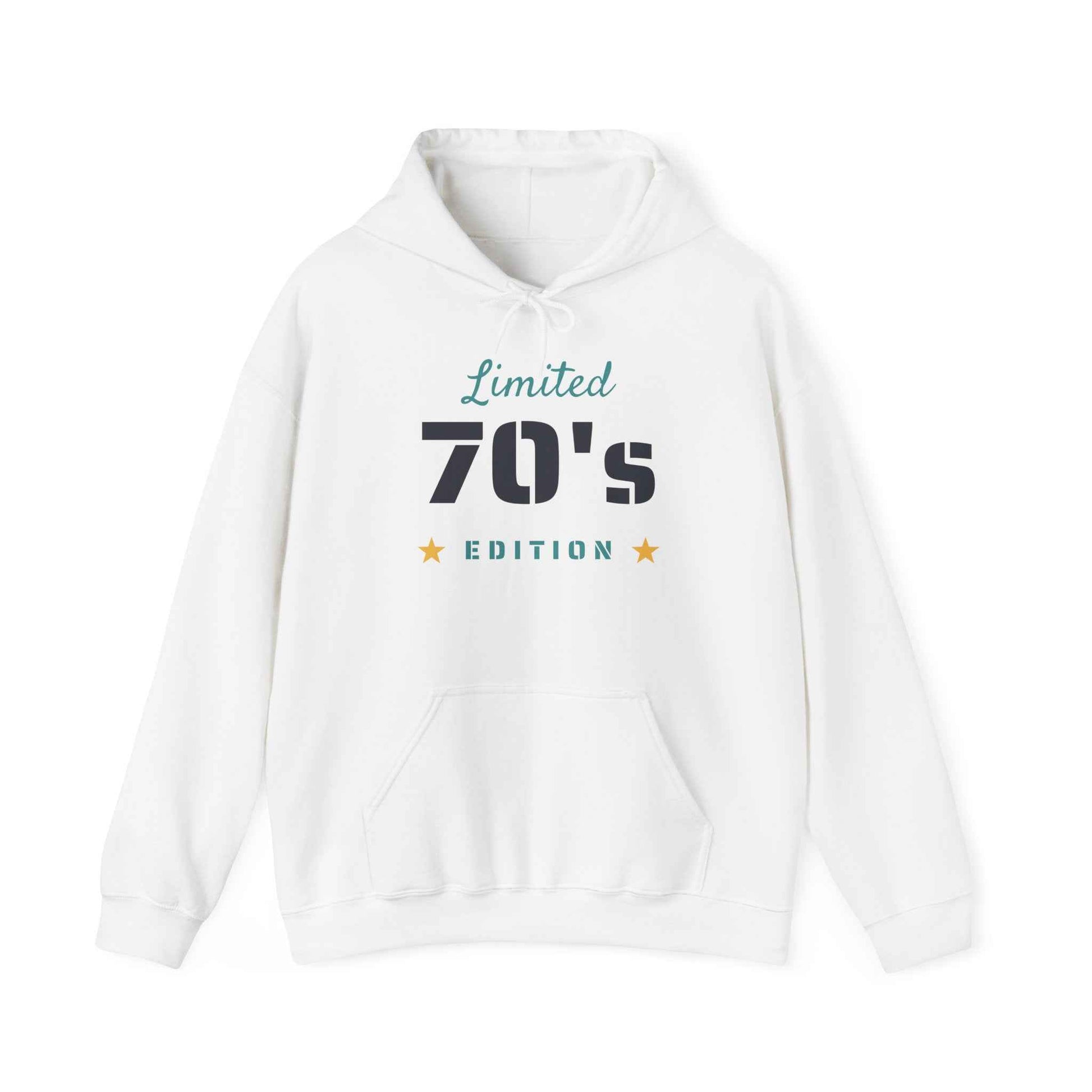 Limited 70's Edition Hoodie | Retro 1970s Typography, Vintage Star Accents