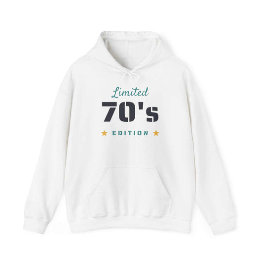 Limited 70's Edition Hoodie | Retro 1970s Typography, Vintage Star Accents