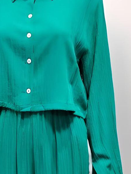 Green Pantalone & Shirt Set