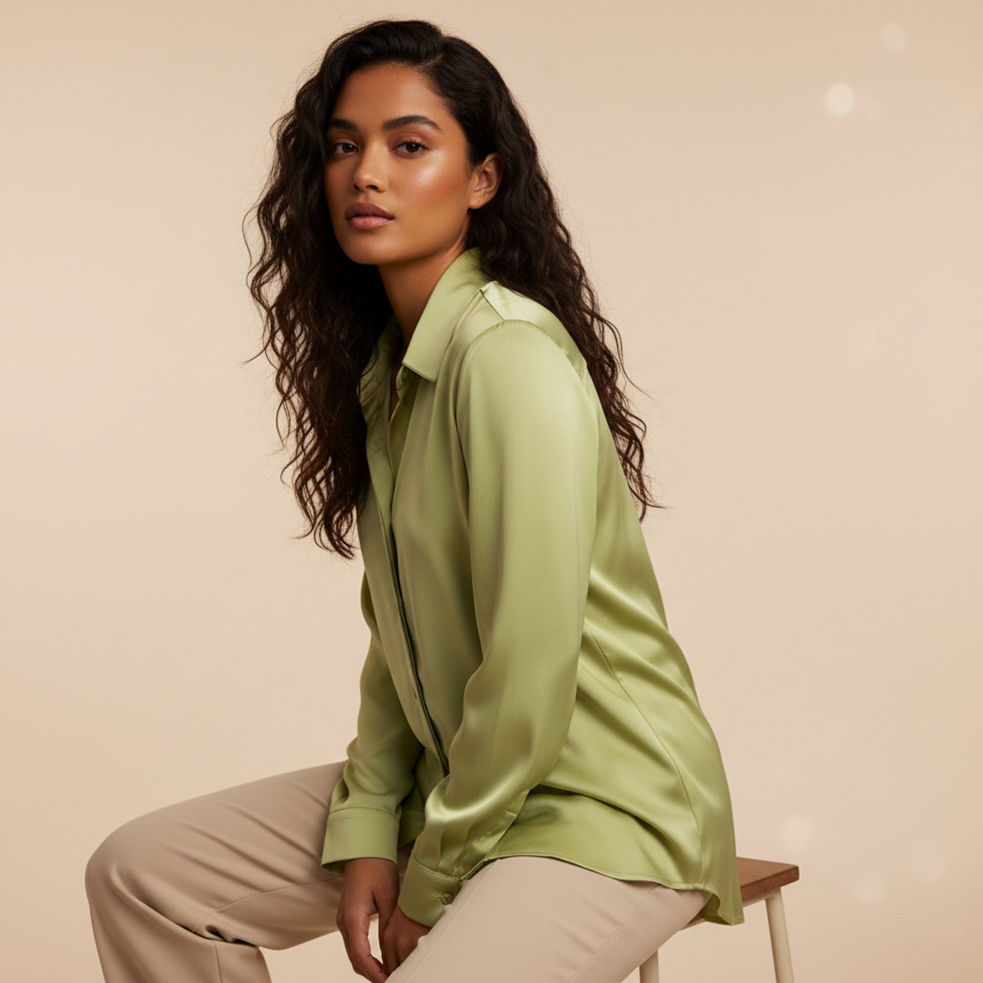 Satin Collared Shirt