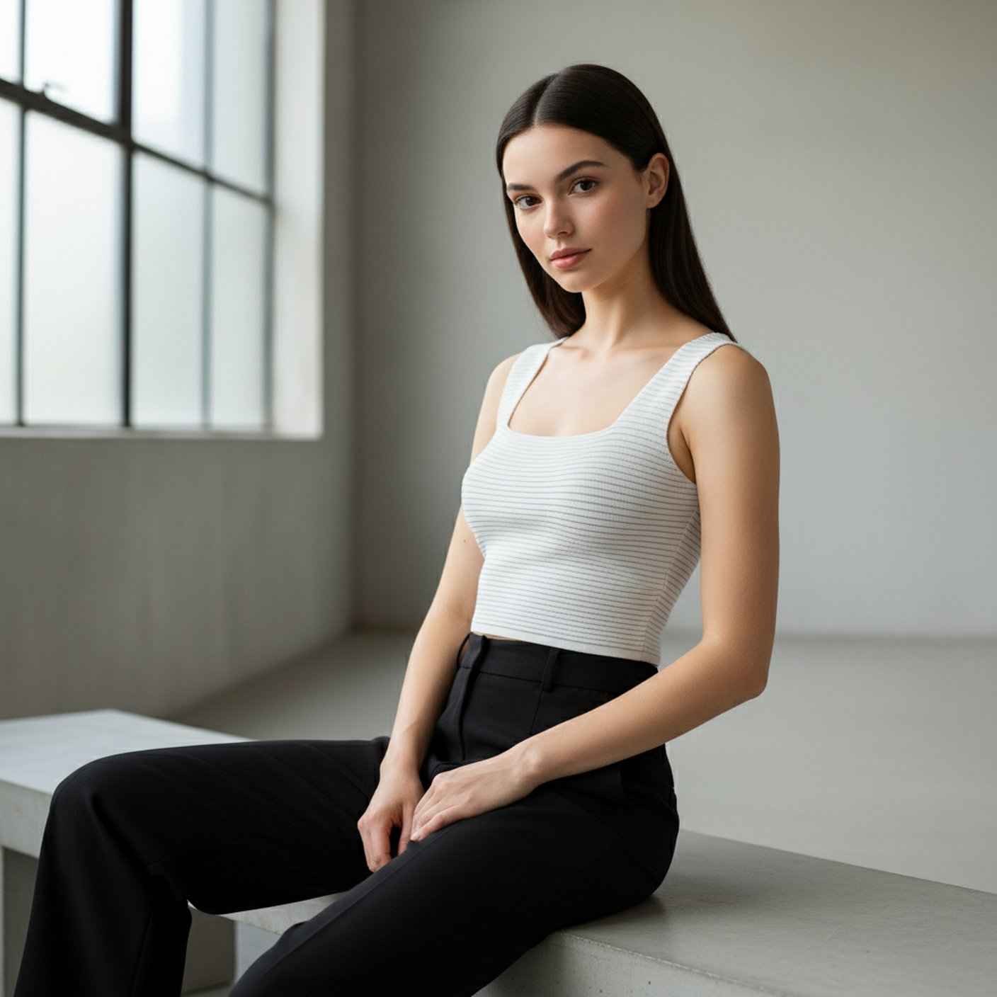 Square Neck Crop Top