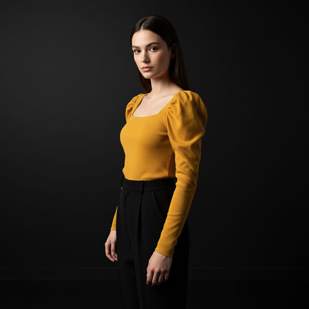 Woven Blouse Sweater Top