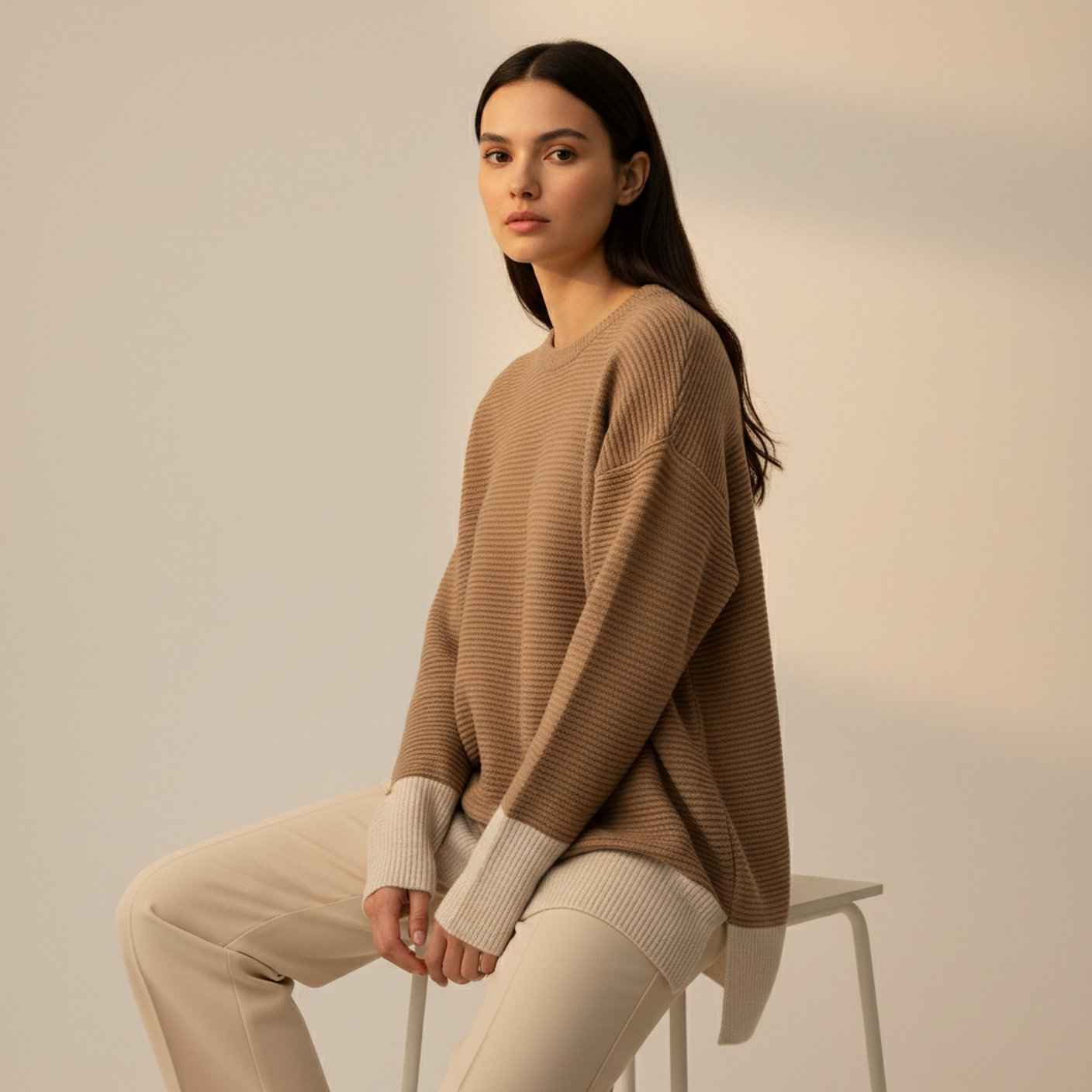 Woven Long Sleeve Top