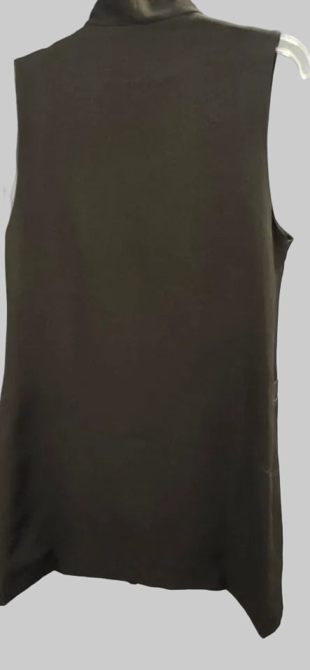 Black Vest with Chain Details