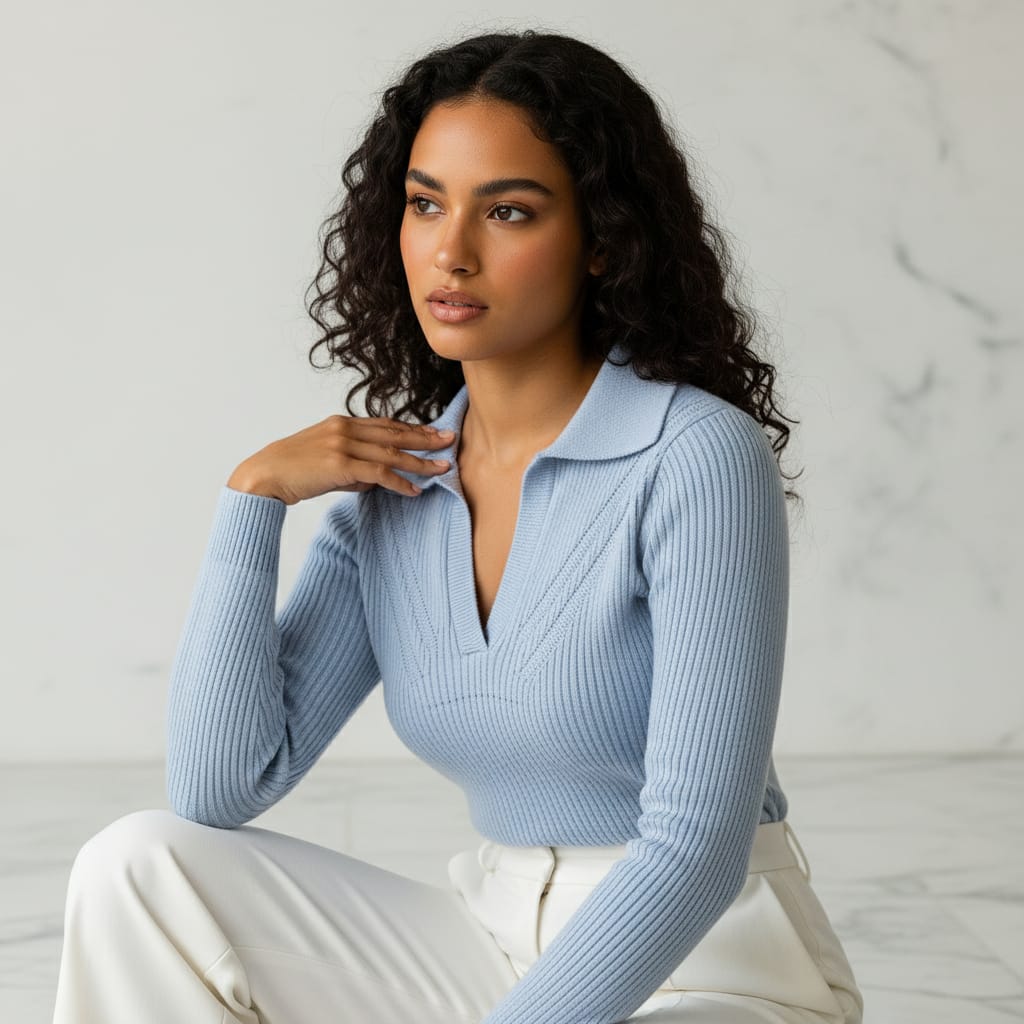 Woven Blouse Sweater Top