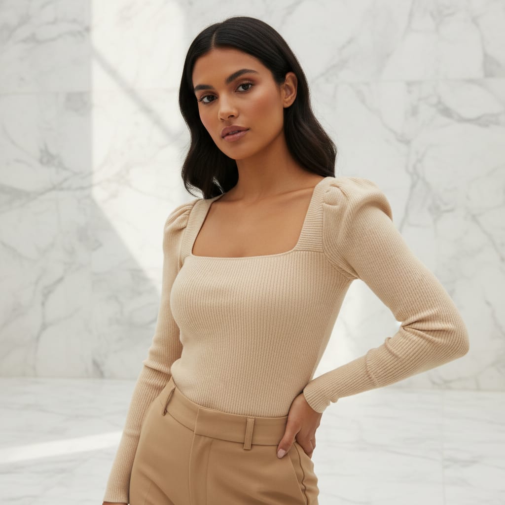 Woven Blouse Sweater Top