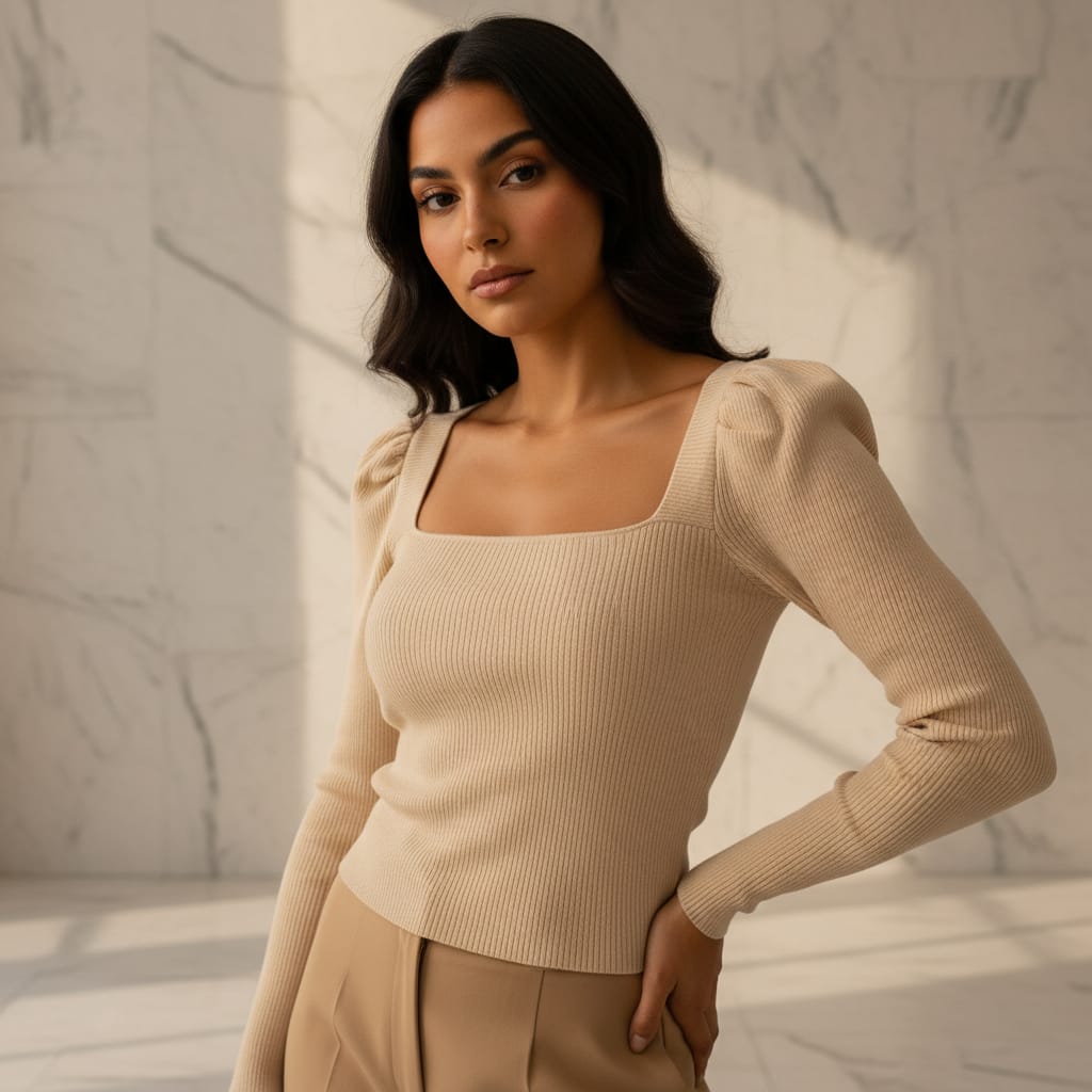 Woven Blouse Sweater Top