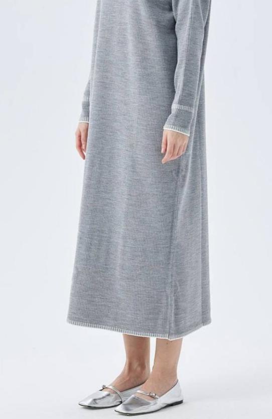 Long Sleeved Knitted Tunic Dress