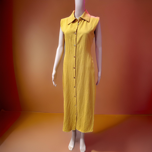 Sleeveless Shirt Dress